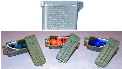 Ear Plugs Military Style Case And Chain