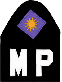 Black Shoulder Brassard Military Police