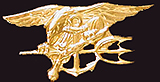 Navy Metal Pin-On Regular Size Badges