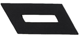 Navy Enlisted Black Metal Insignia Pin On (Collar)