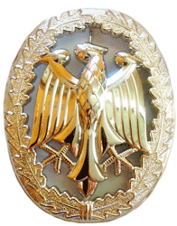 Silver Schutzenschnur For Asu Uniform German Armed Forces Marksmanship Badge With Clutch Back