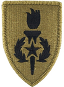 US Army Sergeants Major Academy OCP Scorpion Shoulder Patch With Velcro