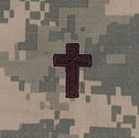 Chaplain ACU Christian Badge Sew On