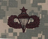 Parachutist Senior ACU Sew On Badge