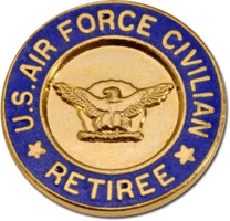 USAF Lapel Pin, Civilian Retired