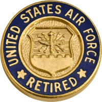 USAF Lapel Pin Retired