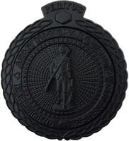 Army National Guard Recruiter Master Black Metal Badge
