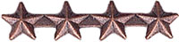 Star Attachment Bronze 4 Quad For Ribbon