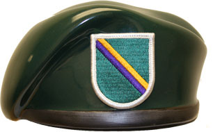 Civil Affairs & Psychological Operations Command Ceramic Beret With Flash