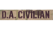 OCP Scorpion Black Name Tag For DA Civilian With Velcro