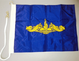 USN Gold Dolphin Flag Nylon Award Pennant