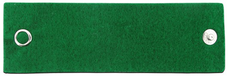Green Felt Leaders Tabs With Snap