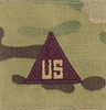 OCP Scorpion 2 x 2 Square With Velcro Civilian Brown Triangle