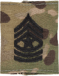 E-9 Sergeant Major SGM OCP Scorpion Gortex Loop Insignia