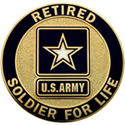 Soldier For Life Retired Service Identification Lapel Pin 