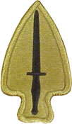 U.S. Army Special Operations Command OCP Scorpion Shoulder Patch With Velcro