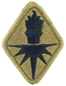 US Army Military Intelligence Center and School OCP Scorpion Scorpion Shoulder Patch With Velcro
