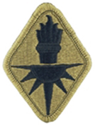 US Army Military Intelligence Center and School OCP Scorpion Scorpion Shoulder Patch With Velcro