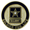 Soldier For Life Service Identification Lapel Pin